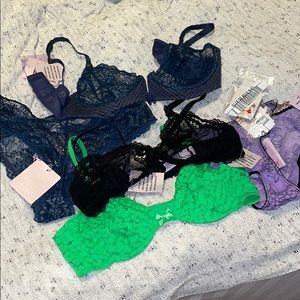 NWT Fenty bras and panties 36C Large Bundle
